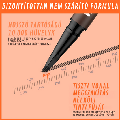 2 az 1-ben Microblading szemöldökceruza négyzet alakú ecsettel