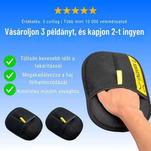 Kisállat szőrtelenítő kesztyű